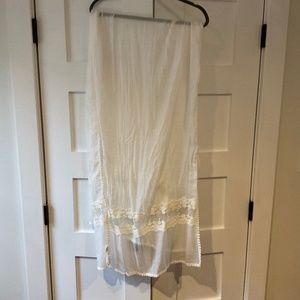Lightweight off white scarf